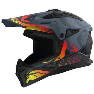 Шолом CROSS ENDURO LS2 MX708 FAST II WASH MATT DARK GREY AK467082266-XXL фото