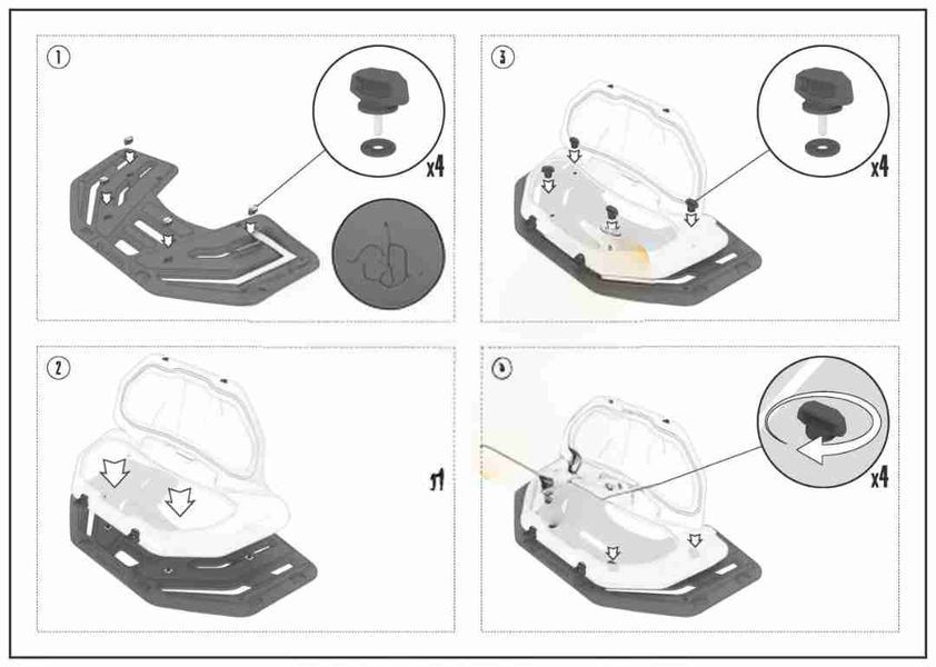 Кофр передній Tesseract для квадроциклів Segway Snarler AT6S GKA-BOX-SEG-FR фото