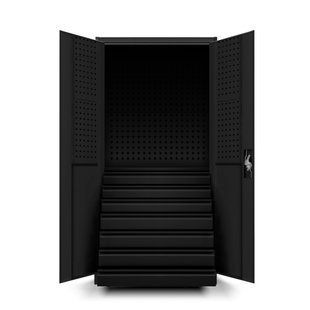 Металлический инструментальный шкаф с ящиками JAN NOWAK DAREK All Black, черный 1519 фото