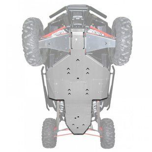 Защита днища XRW PHD COMPLET - RZR TURBO 2017, ALUM, Черный 110055001NA фото