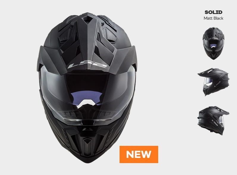 Шолом Enduro LS2 MX701 Explorer, матовий чорний AK407011011-XS фото