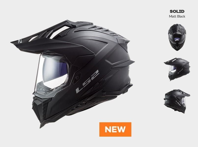 Шолом Enduro LS2 MX701 Explorer, матовий чорний AK407011011-XS фото