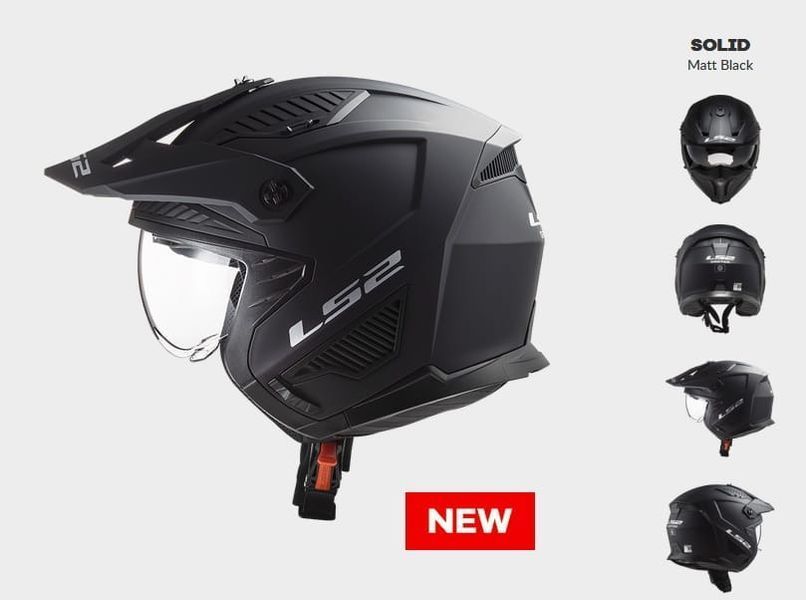 Шолом LS2 OF606 DRIFTER SOLID MATT BLACK AK366061011-S фото