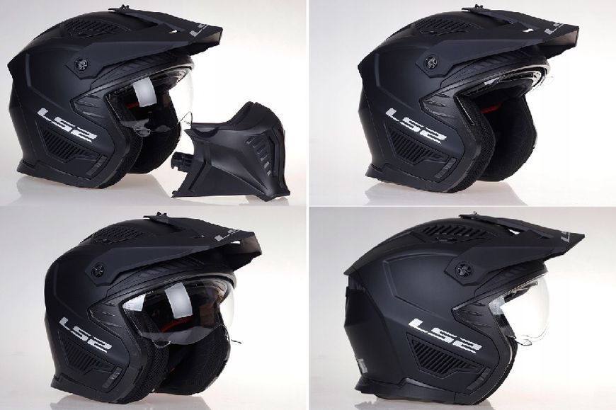 Шолом LS2 OF606 DRIFTER SOLID MATT BLACK AK366061011-S фото