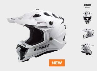 Шолом Enduro LS2 MX700 Subverter EVO, цільнобілий AK407001002_5-M фото