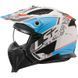 Шлем LS2 OF606 DRIFTER DEVOR MATT WHITE BLUE AK366062223-S фото 2
