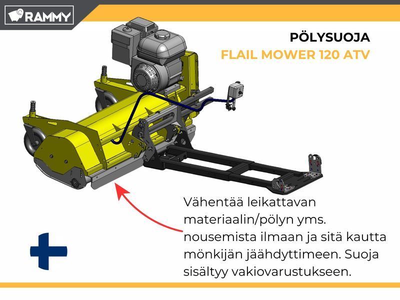 Мульчер-косарка Rammy Flail Mower 120 для квадроциклів і UTV RAMMY-Flail-mower-120-ATV фото
