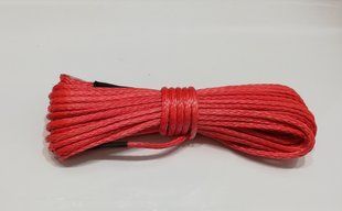 Синтетичний трос для лебідки 5 мм 15 м червоний LIS-5-5555 фото