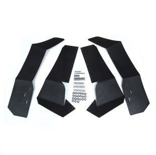 Продолжители крыльев Overfenders Polaris RZR-S 900 1000 2015-2016, цвет черный 5904858420230 фото