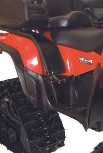 Защита заднего крыла для квадроцикла Kimpex Fender Guards W/O Pegs, Yamaha Grizzly 700, 550, цвет черный 473025 фото