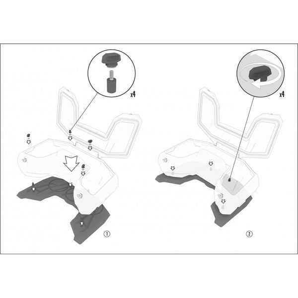 Кофр задний Tesseract для квадроцикла POLARIS SPORTSMAN 450 570 5904610700808 фото