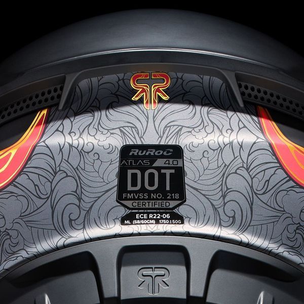 Шлем Ruroc ATLAS 4.0 Carbon  Daimyo 5457xcdd фото