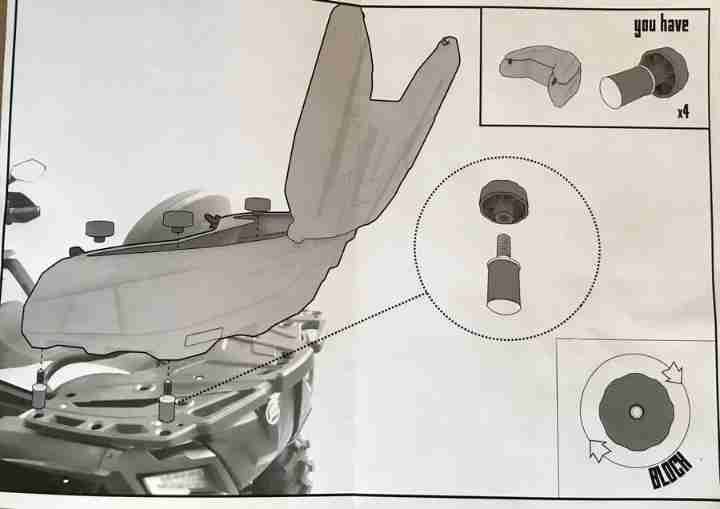 Кофр передний Tesseract для квадроциклов CFMoto X8 H.O. X10 850 1000 (18-23) GKA-BOX-CFX10F фото