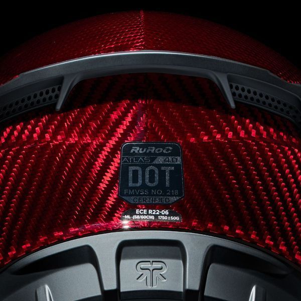Шлем Ruroc ATLAS 4.0 Carbon Ruby Carbon 5457xcrb фото