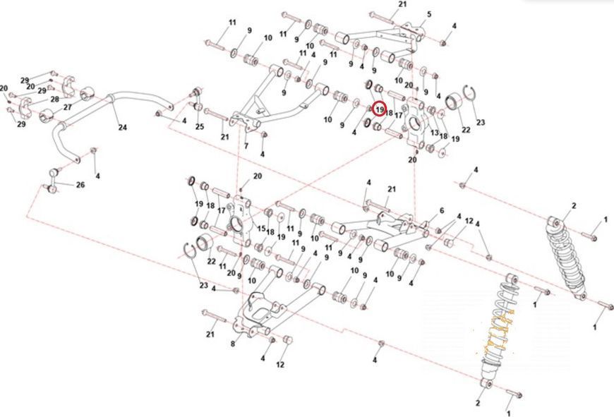 Крышка сальника втулки Segway OEM A01D20104001 A01D20104001 фото